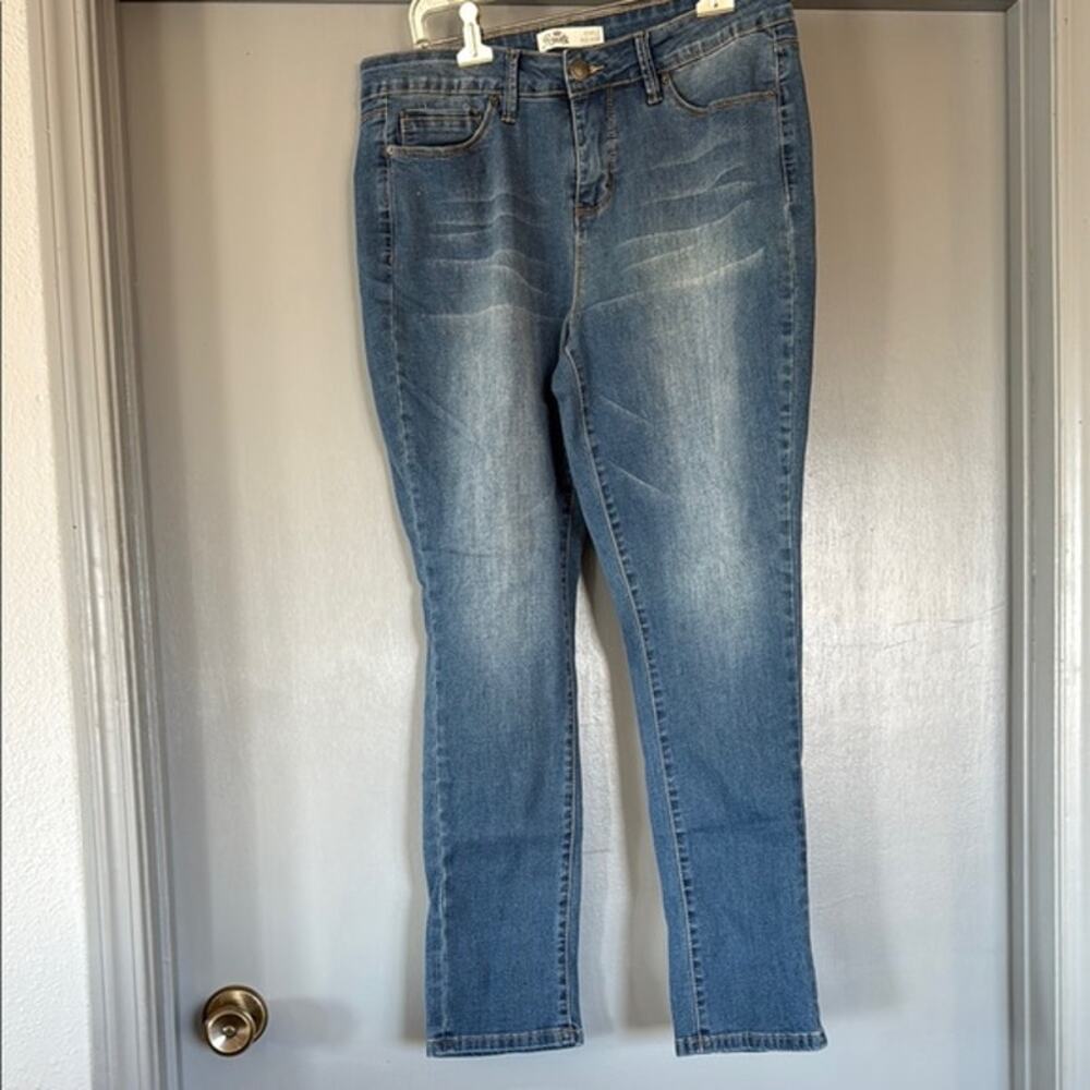 Royalty for Me Women's sz 12 Stretch Ankle Jeans Mid-Rise Skinny Leg
